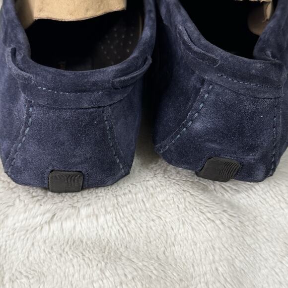To Boot New York Adam Derrick Driver Blue Suede Mens Sz 11 Slip On Loafers A - Picture 2 of 10